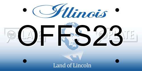 OFFS23 Illinois License Plate