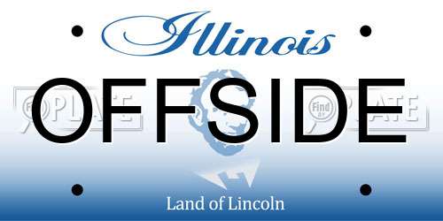 OFFSIDE Illinois License Plate