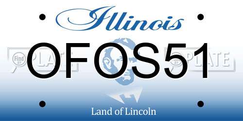 OFOS51 Illinois License Plate