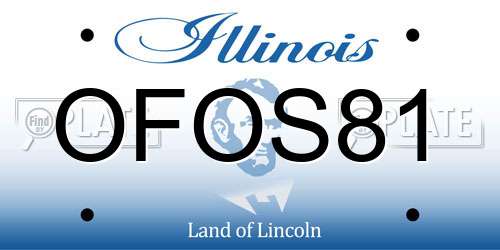 OFOS81 Illinois License Plate