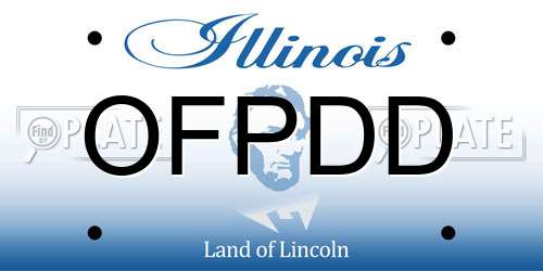 OFPDD Illinois License Plate