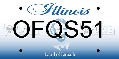 OFQS51 Illinois License Plate