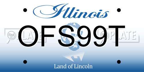 OFS99T Illinois License Plate