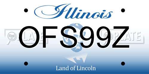 OFS99Z Illinois License Plate