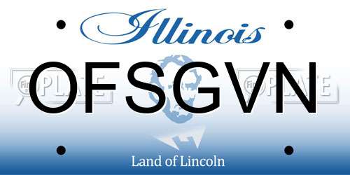 OFSGVN Illinois License Plate