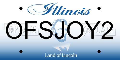 OFSJOY2 Illinois License Plate
