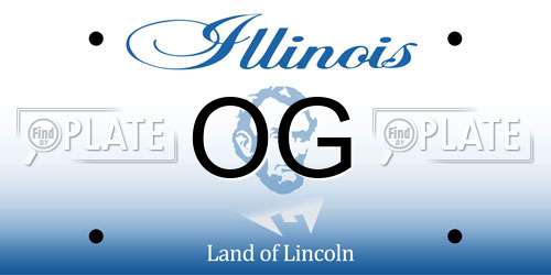 OG Illinois License Plate
