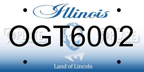 OGT6002 Illinois License Plate