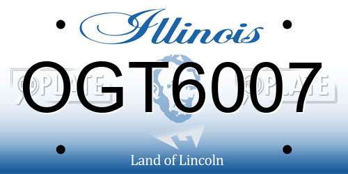 OGT6007 Illinois License Plate
