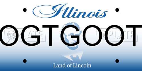 OGTGOOT Illinois License Plate