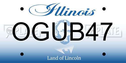 OGUB47 Illinois License Plate