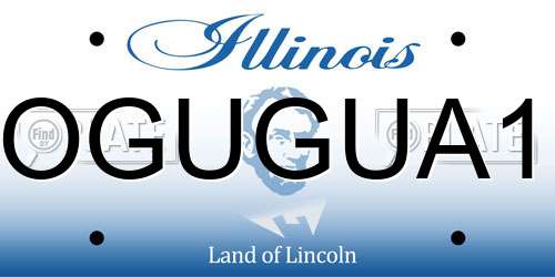 OGUGUA1 Illinois License Plate