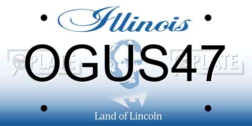 OGUS47 Illinois License Plate