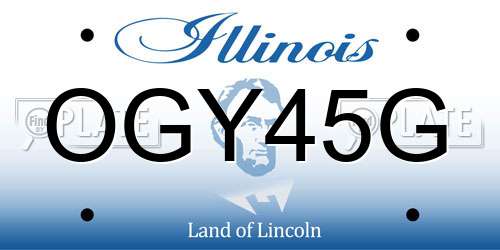 OGY45G Illinois License Plate
