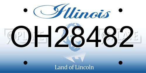 OH28482 Illinois License Plate