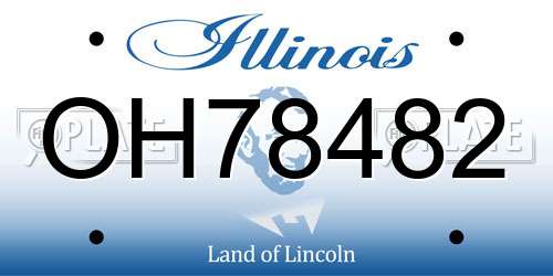 OH78482 Illinois License Plate