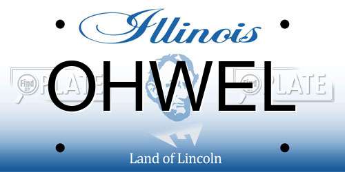 OHWEL Illinois License Plate