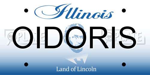 OIDORIS Illinois License Plate