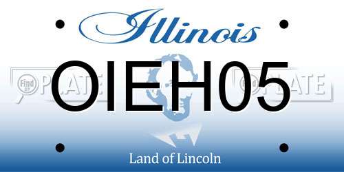 OIEH05 Illinois License Plate