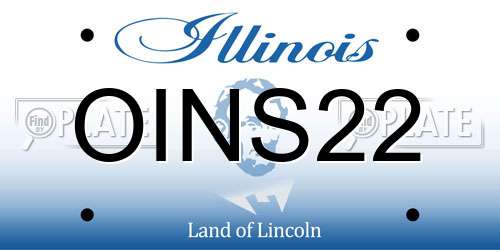 OINS22 Illinois License Plate