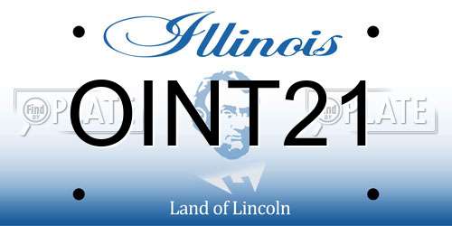OINT21 Illinois License Plate