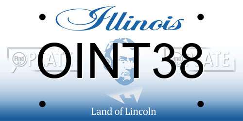 OINT38 Illinois License Plate