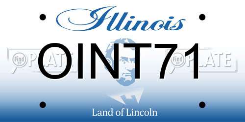 OINT71 Illinois License Plate