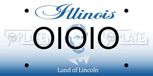 OIOIO Illinois License Plate