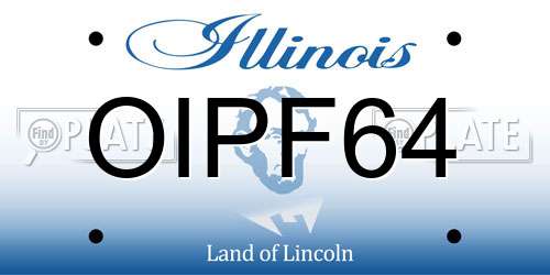 OIPF64 Illinois License Plate
