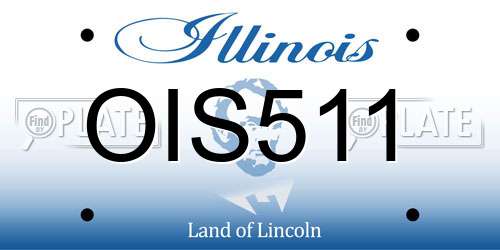 OIS511 Illinois License Plate