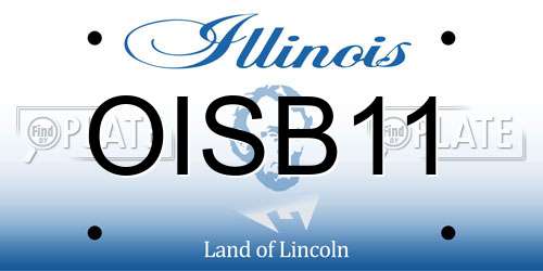 OISB11 Illinois License Plate