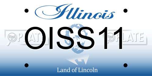 OISS11 Illinois License Plate