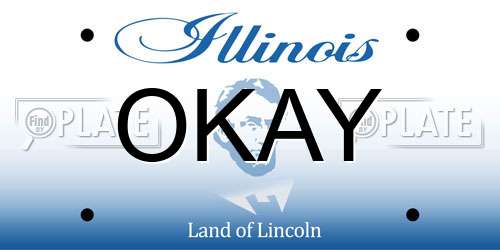 OKAY Illinois License Plate