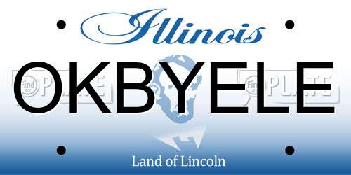 OKBYELE Illinois License Plate
