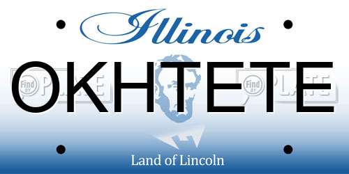 OKHTETE Illinois License Plate