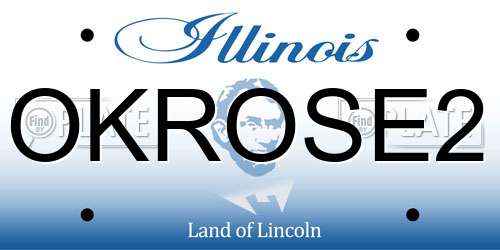 OKROSE2 Illinois License Plate