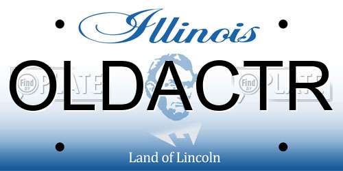 OLDACTR Illinois License Plate