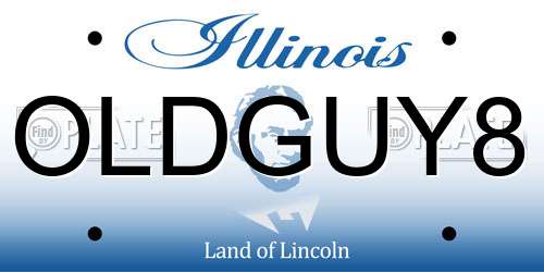 OLDGUY8 Illinois License Plate