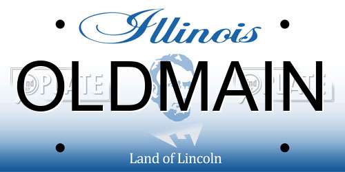 OLDMAIN Illinois License Plate