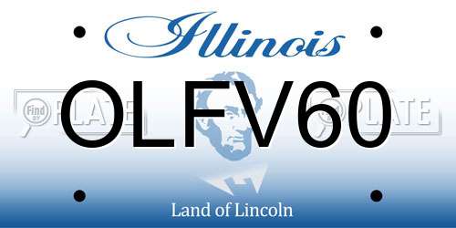 OLFV60 Illinois License Plate