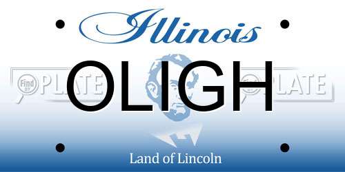 OLIGH Illinois License Plate