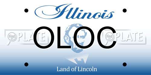 OLOC Illinois License Plate