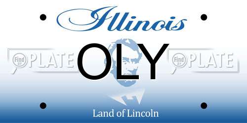 OLY Illinois License Plate