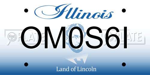 OM0S6I Illinois License Plate