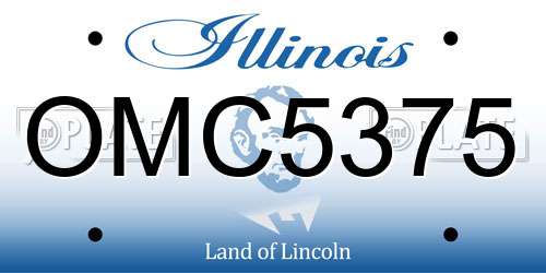 OMC5375 Illinois License Plate