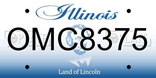 OMC8375 Illinois License Plate