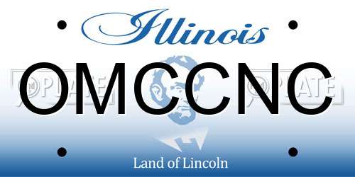 OMCCNC Illinois License Plate