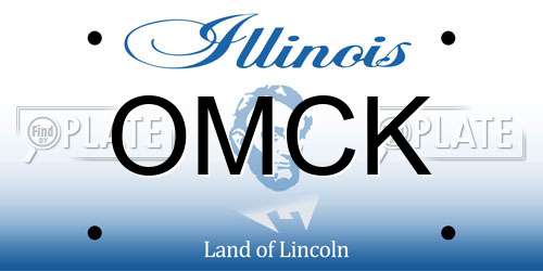 OMCK Illinois License Plate