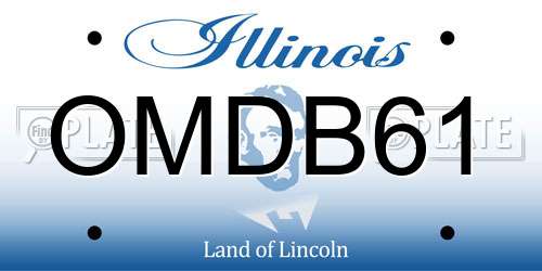 OMDB61 Illinois License Plate