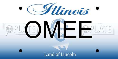 OMEE Illinois License Plate